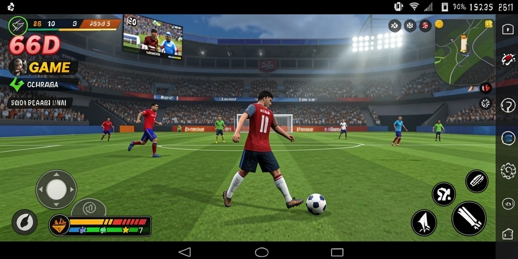 Screenshot gameplay 66D yang menampilkan aksi olahraga seru.