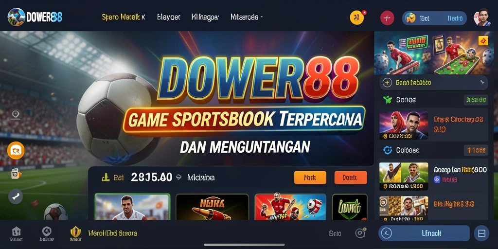 Screenshot DOWER88 menunjukkan antarmuka taruhan yang menarik.