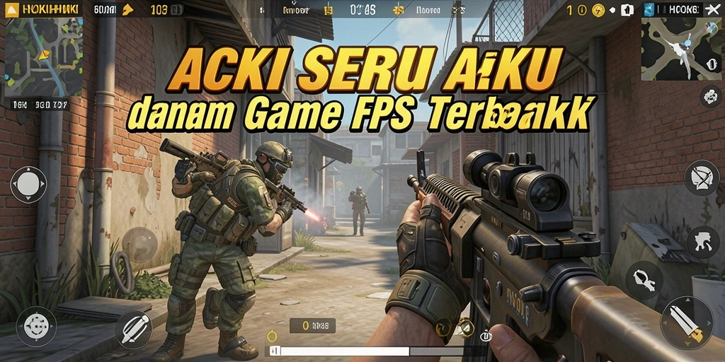 Tampilan gameplay seru HOKIHOKI dalam aksi tembak-menembak yang intens.