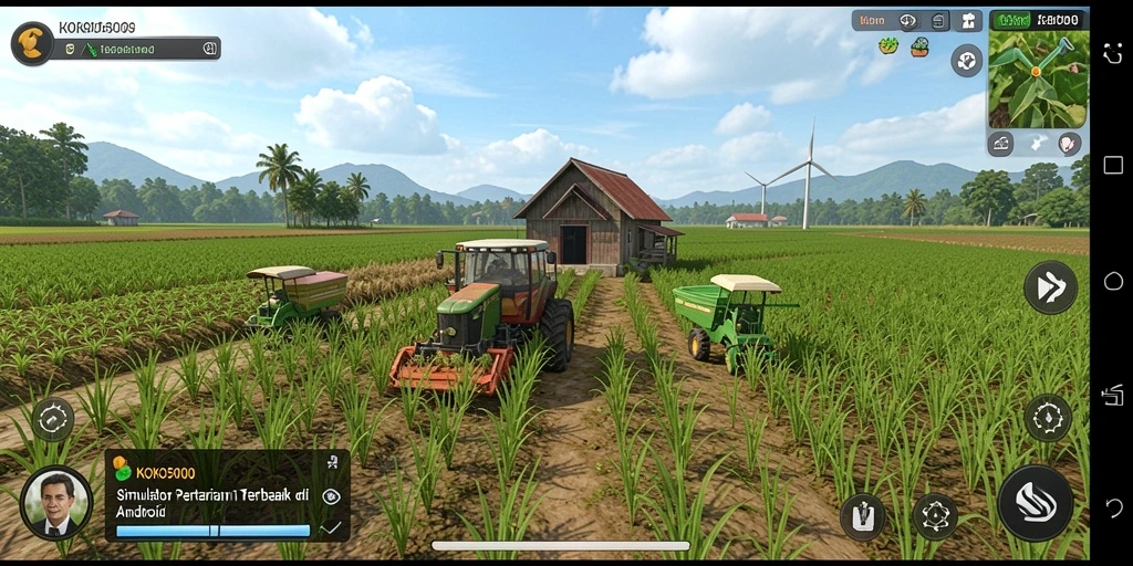 Tampilan gameplay KOKO5000 menampilkan keseruan bertani dengan grafis yang memukau.