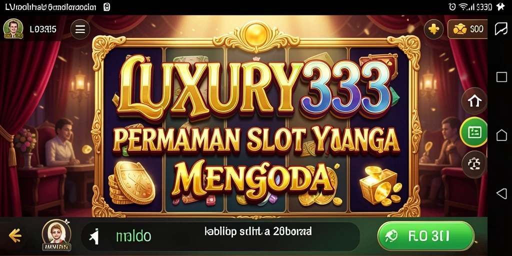 Tampilan menarik dari gameplay LUXURY333 yang penuh warna.