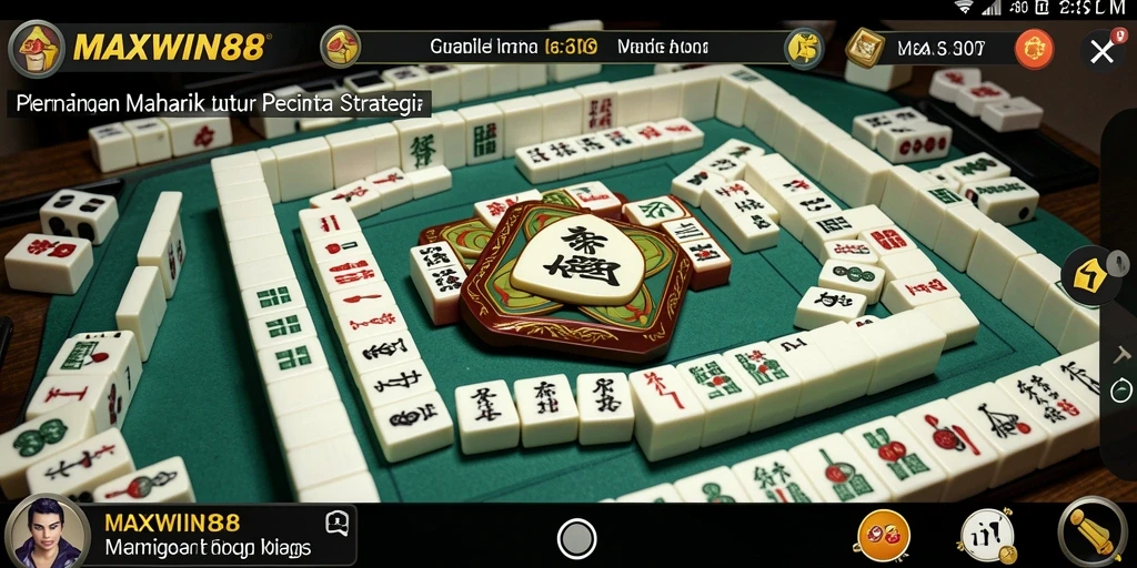 Screenshot gameplay Mahjong yang menarik di MAXWIN88.