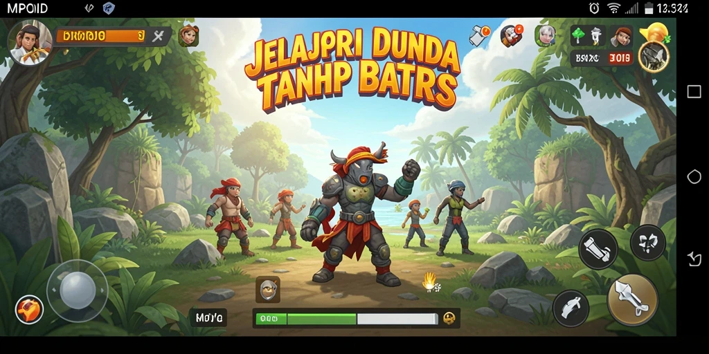 Screenshot menunjukkan aksi menjelajahi dunia terbuka MPOID.