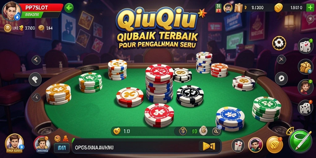 Screenshot gameplay QiuQiu yang seru dan interaktif.
