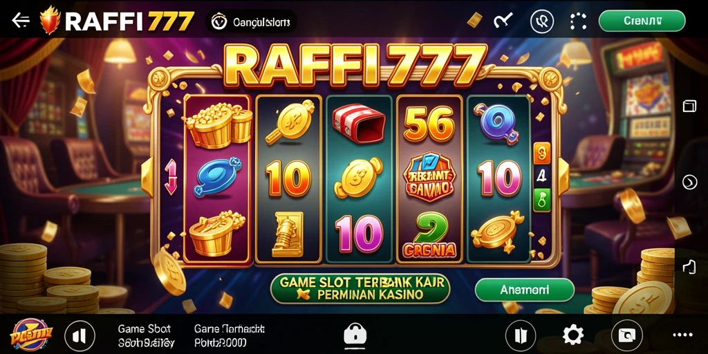 Screenshot utama RAFFI777 menampilkan gameplay Slot yang menarik.
