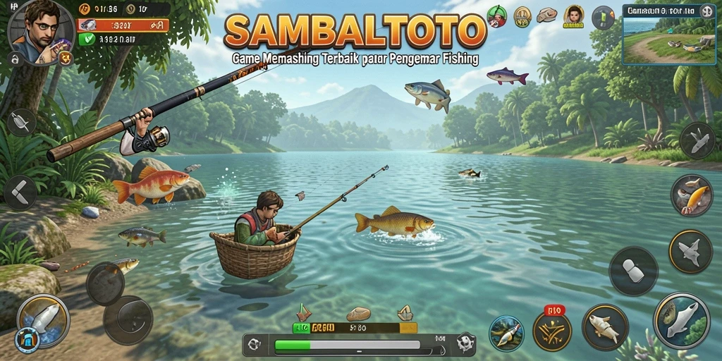 Tangkapan ikan berwarna-warni dalam gameplay SAMBALTOTO.