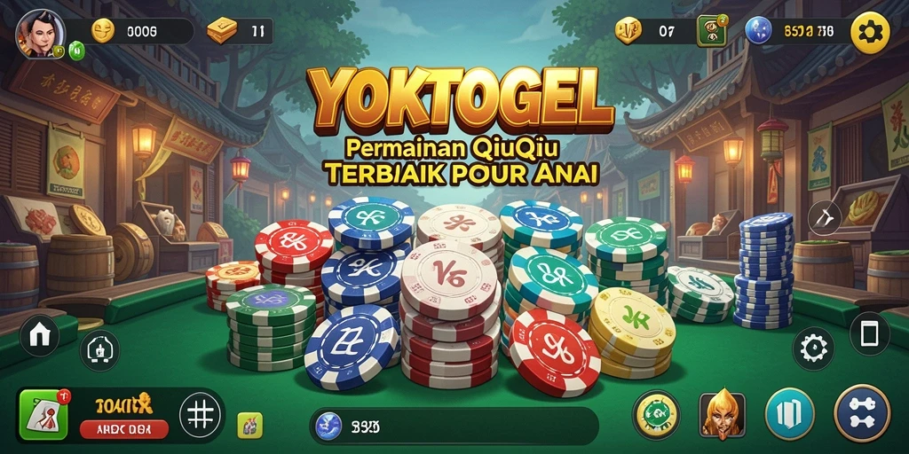 Screenshot utama YOKTOGEL menunjukkan aksi seru permainan QiuQiu.
